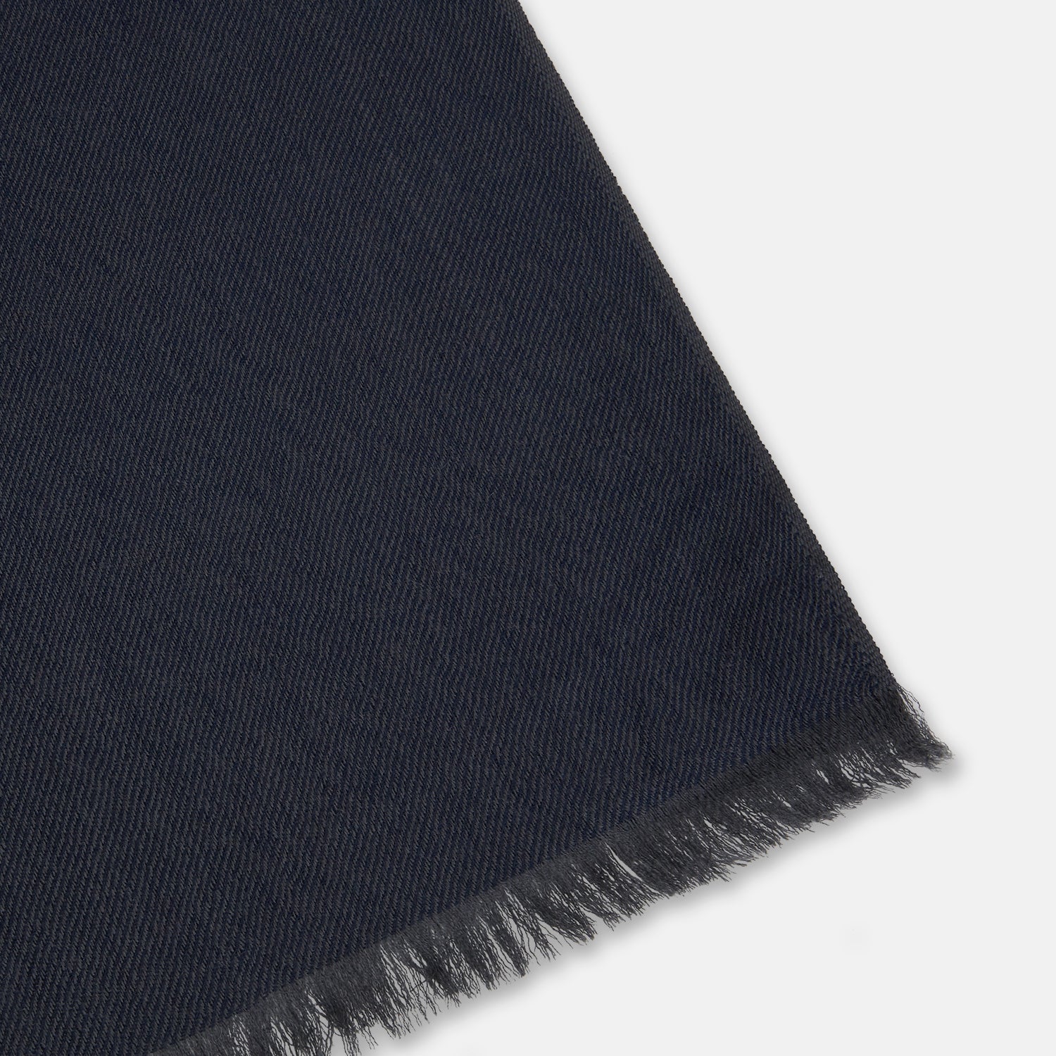 Brown and Navy Cashmere Scarf