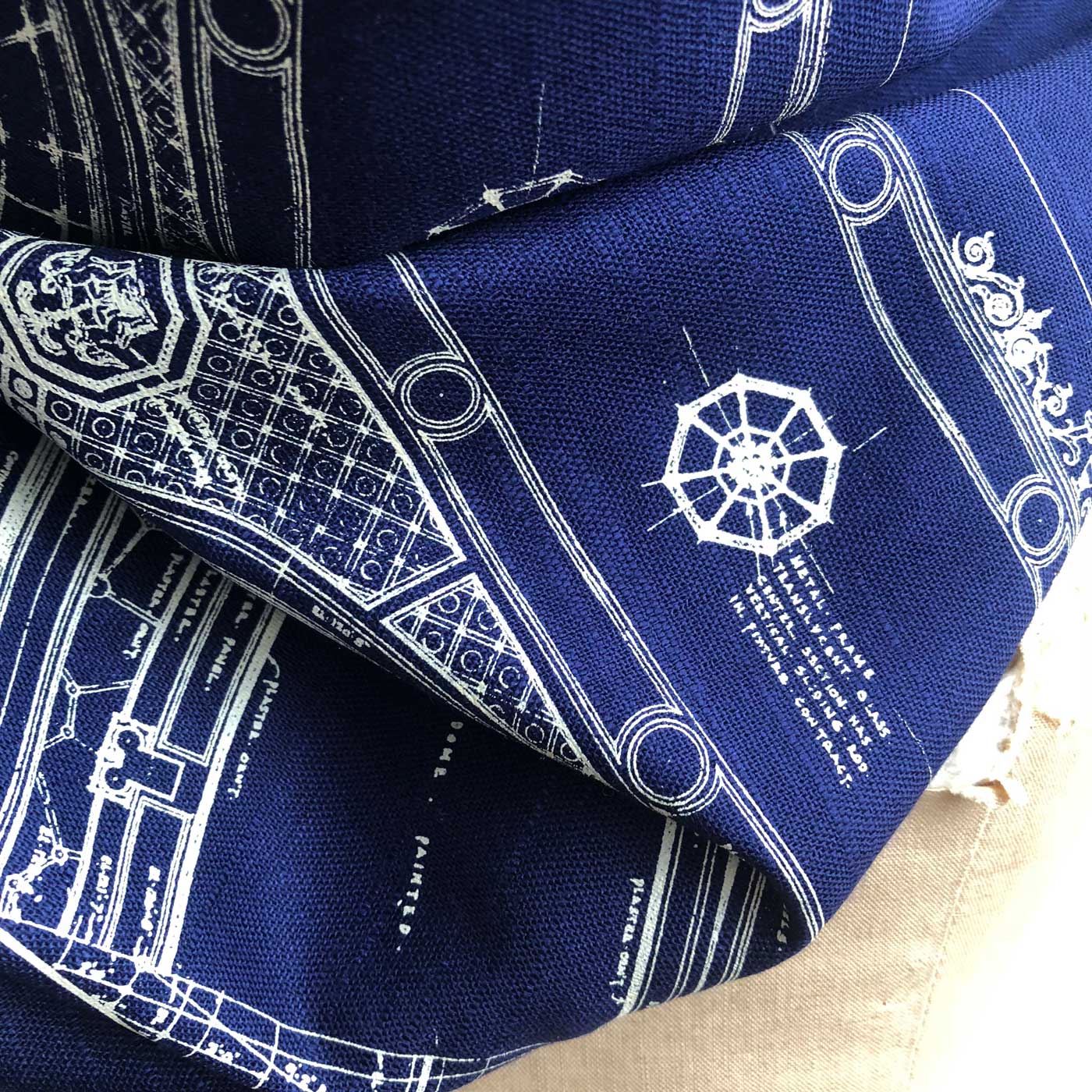 Blueprint Bamboo Scarf. Capitol Theatre, Detroit Opera House Pashmina