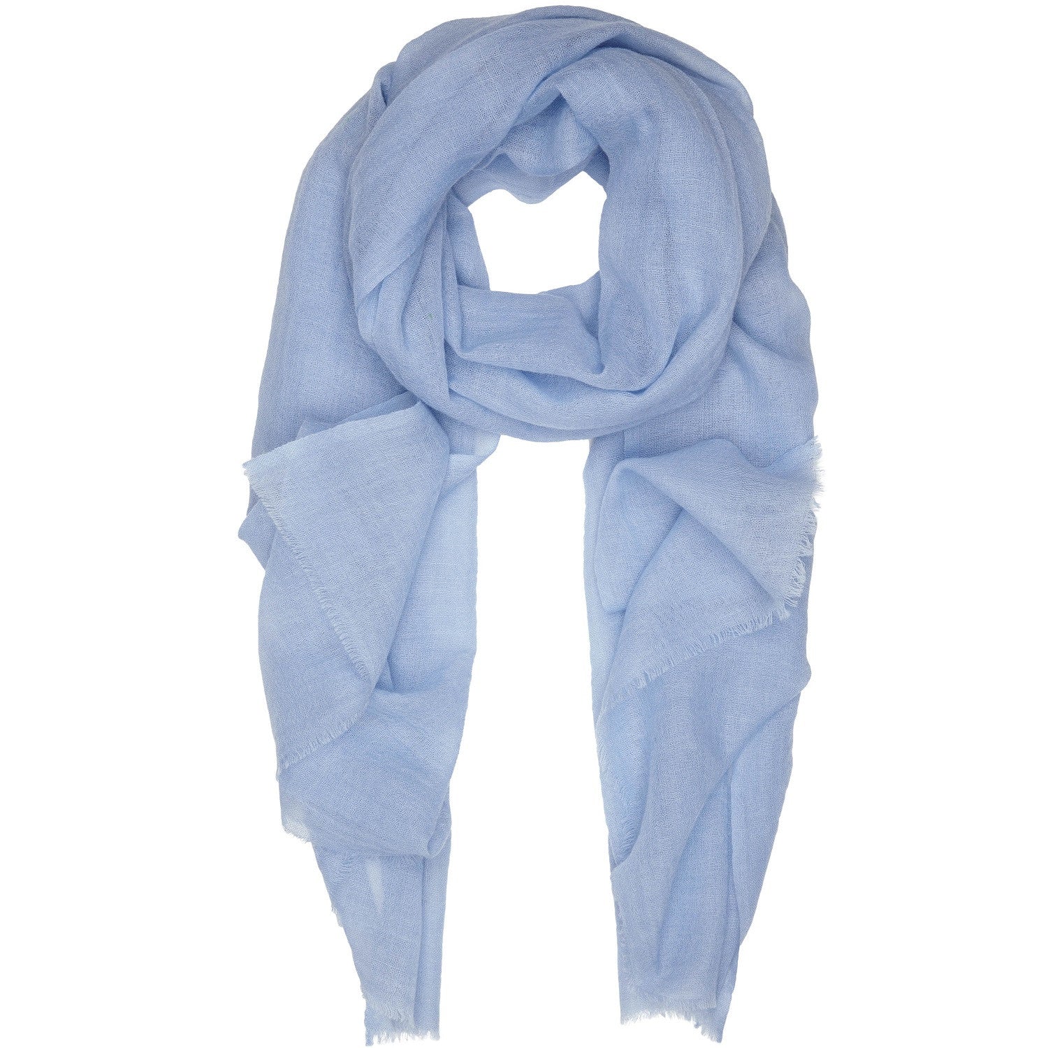 Rene 101 Pale Blue wool and silk scarf