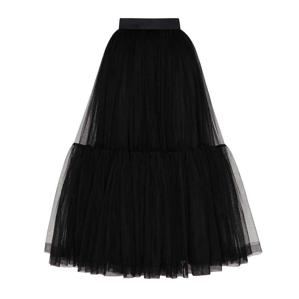 Magia tulle midi skirt