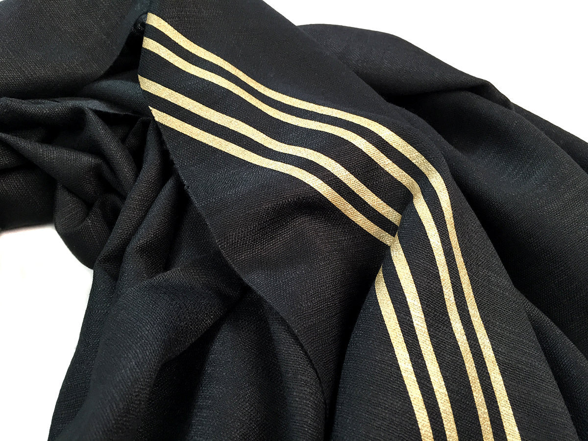 Racing Stripes: Special Formula Linen-Weave Pashmina