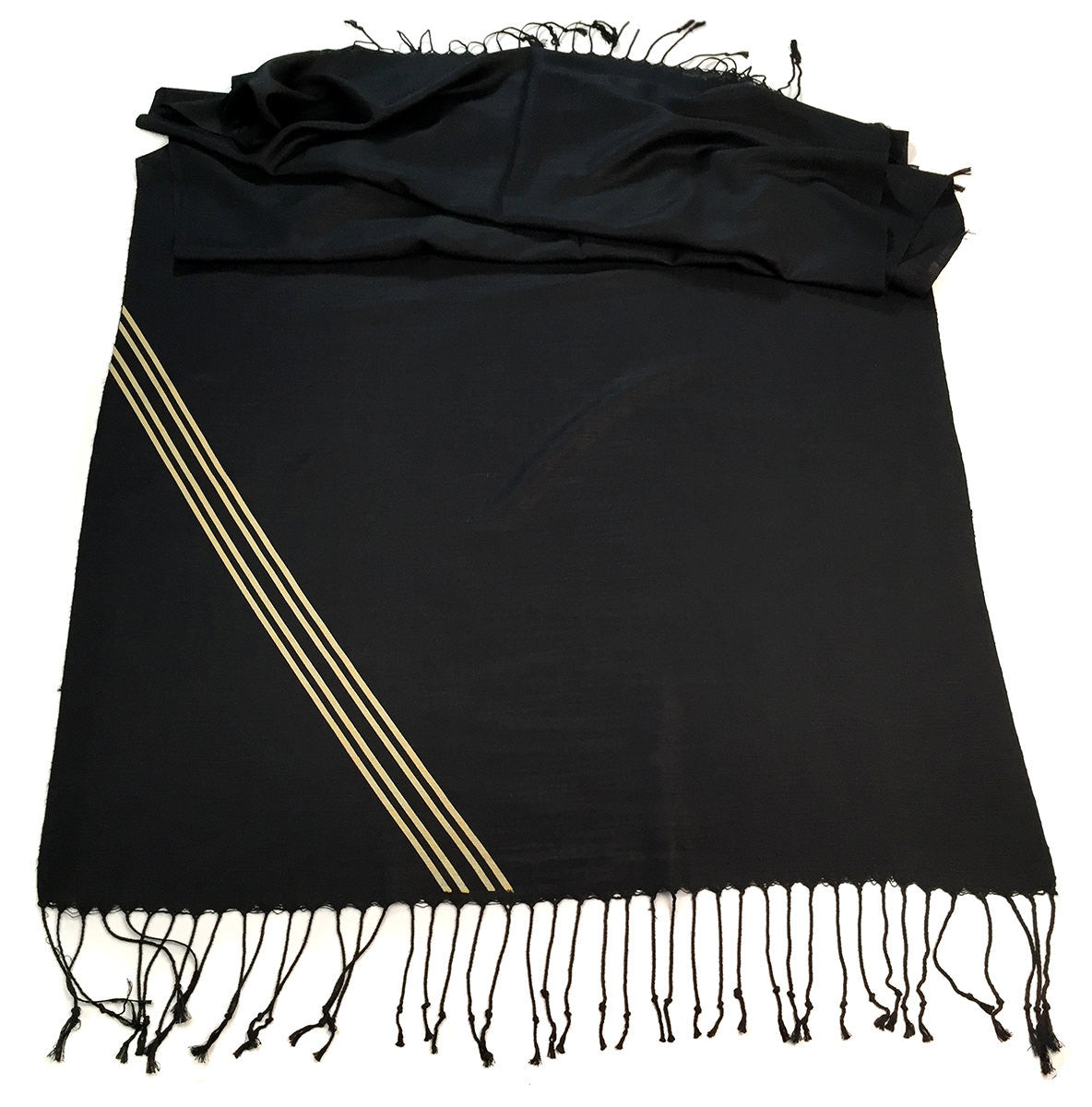 Racing Stripes: Special Formula Linen-Weave Pashmina