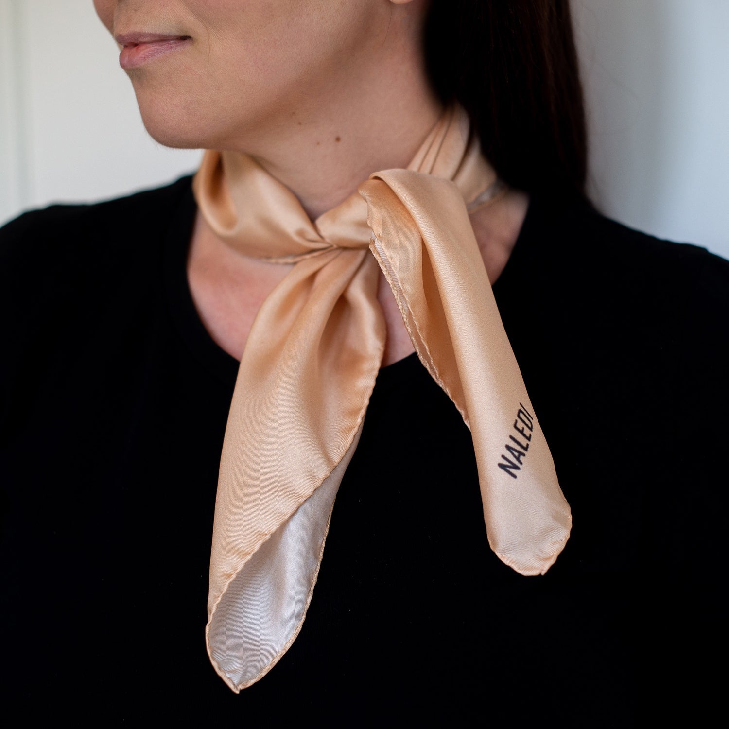 Square silk scarf