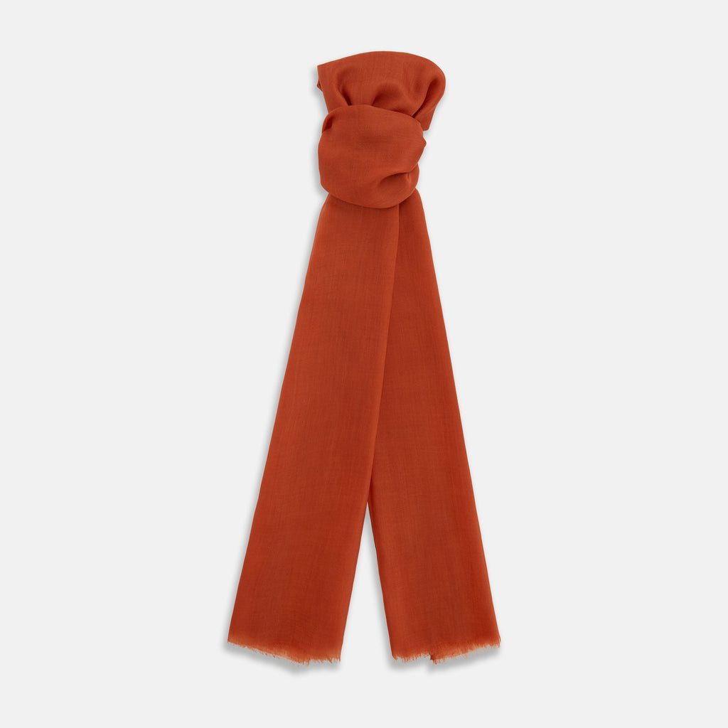 Rust Cashmere Scarf
