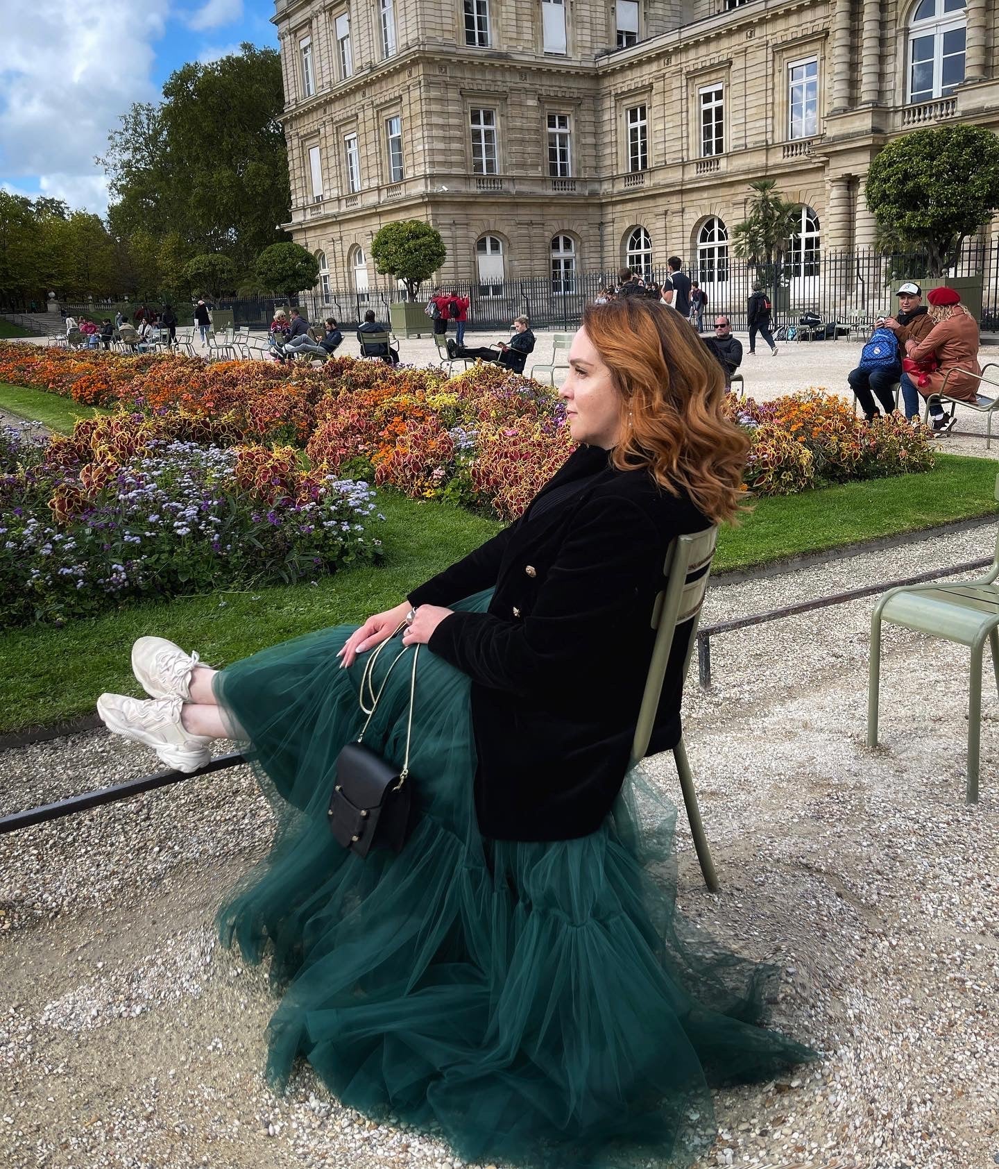 Magia tulle midi skirt