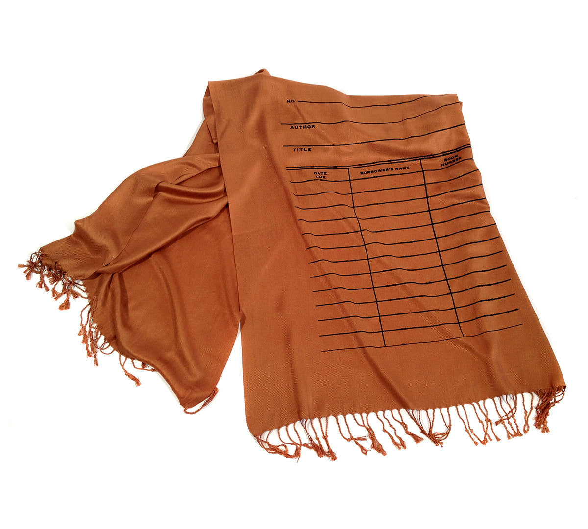 Library Due Date Pashmina Scarf