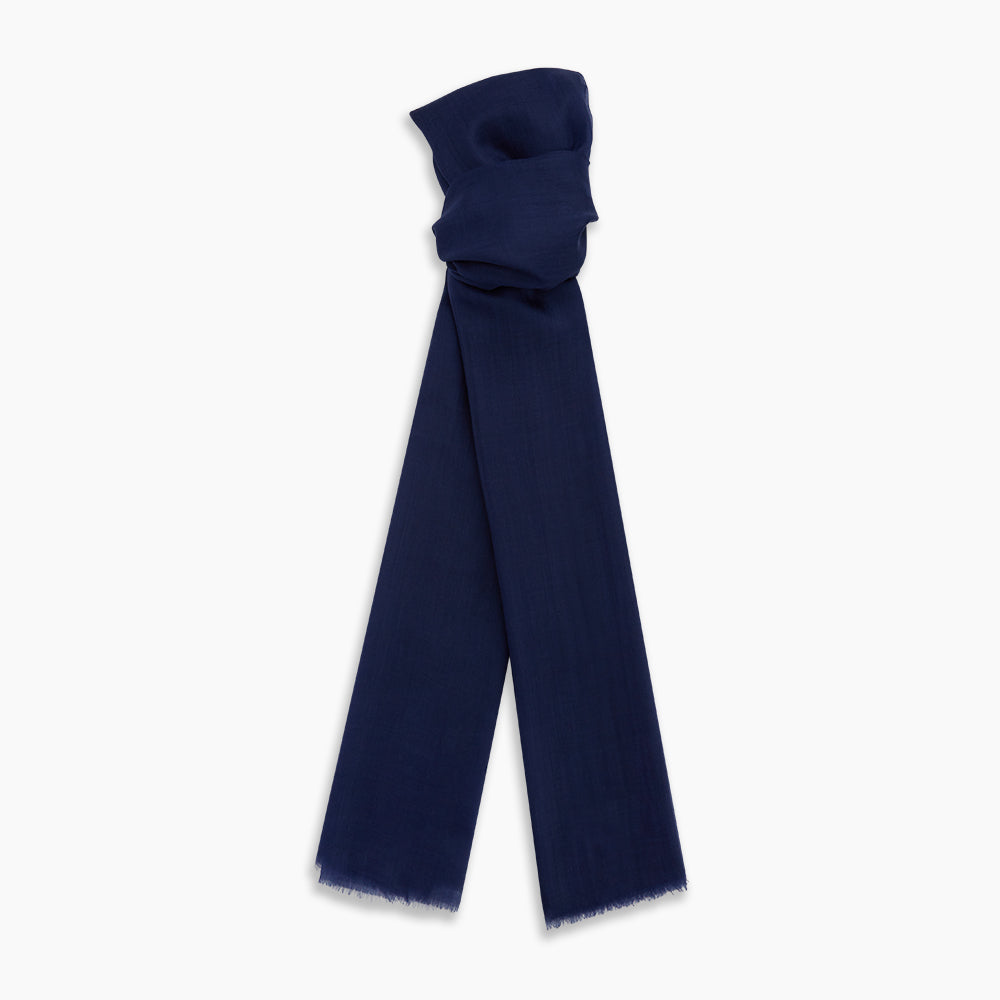 Navy Cashmere Scarf