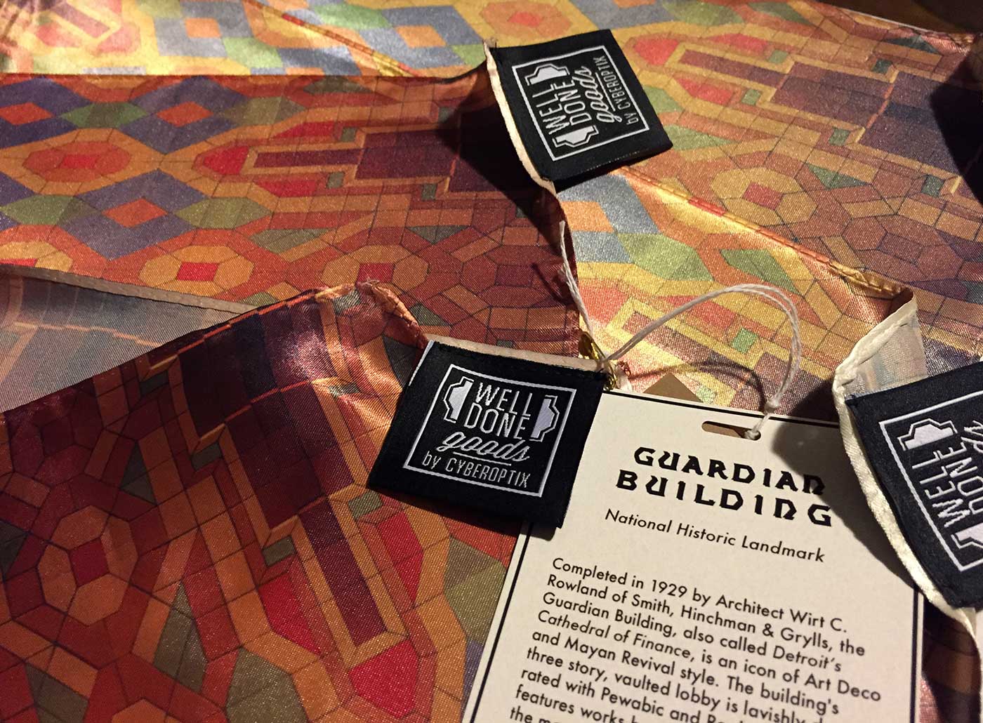 Guardian Building Ceiling Print Neck Scarf