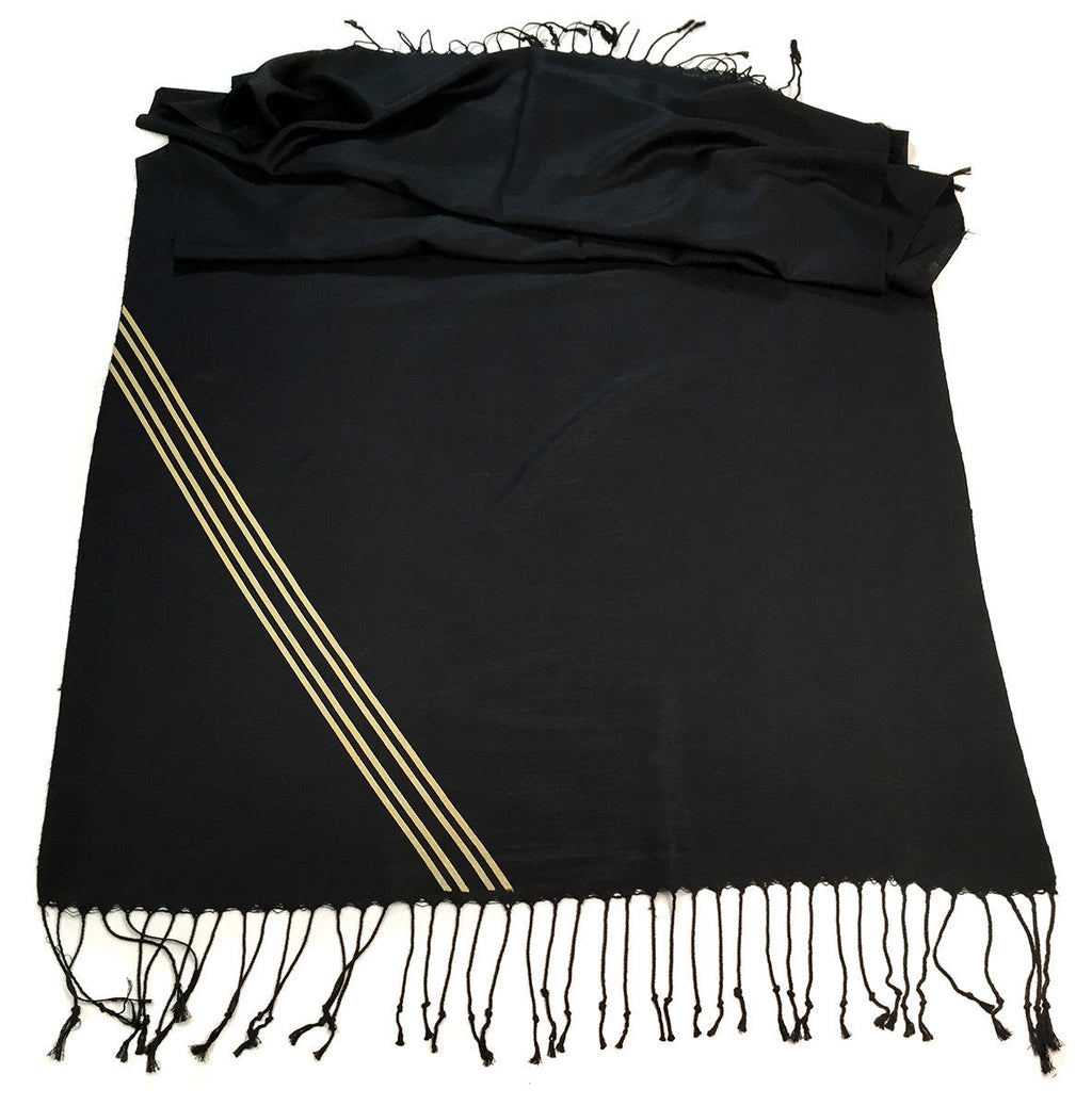 Racing Stripes: Special Formula Linen-Weave Pashmina