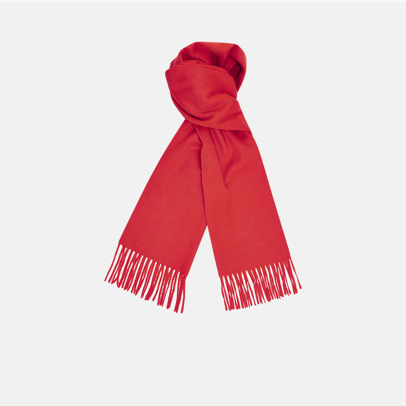 Red Pure Cashmere Scarf