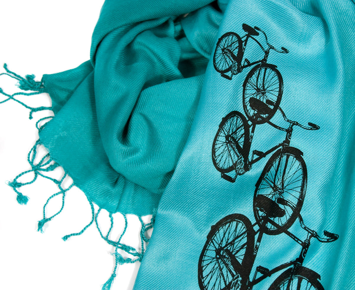 Bicycle Scarf. Triple Cruiser pashmina.